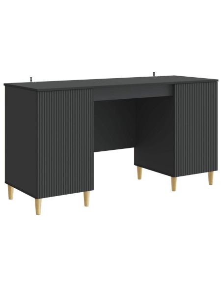 Scrivania Nero 142,5 x 50 x 75 cm Legno ingegnerizzato