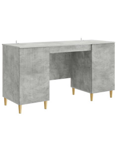 Scrivania con lo scaffale Grigio Cemento 142,5 x 50 x 75 cm