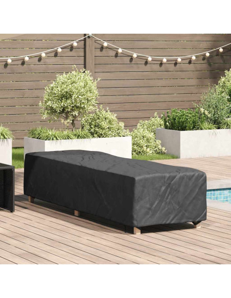 Copertura per Lettini Tinta unita Nero 74 x 210 x 40 cm Tessuto