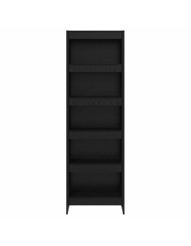Armadio per Libri 2 pcs Rovere Nero 80 x 30 x 155 cm