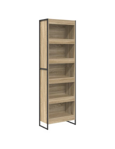 Armadio per Libri 2 pcs Sonoma 80 x 30 x 155 cm 2