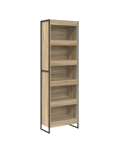 Armadio per Libri 2 pcs Sonoma 80 x 30 x 155 cm