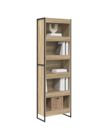 Armadio per Libri 2 pcs Sonoma 80 x 30 x 155 cm