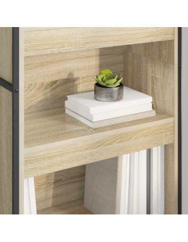 Armadio per Libri 2 pcs Sonoma 80 x 30 x 155 cm