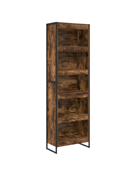 Armadio per Libri 2 pcs Quercia Fumosa 80 x 30 x 155 cm