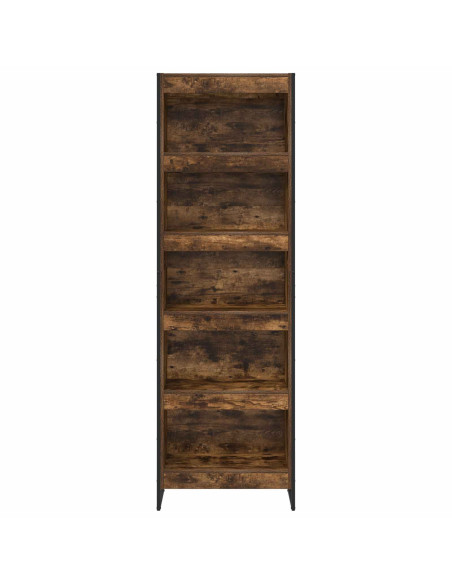Armadio per Libri 2 pcs Quercia Fumosa 80 x 30 x 155 cm