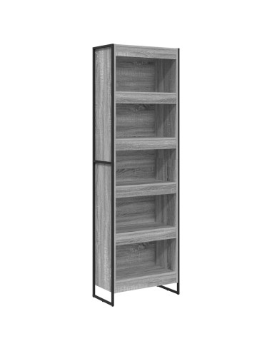 Armadio per Libri 2 pcs Grigio Sonoma 80 x 30 x 155 cm