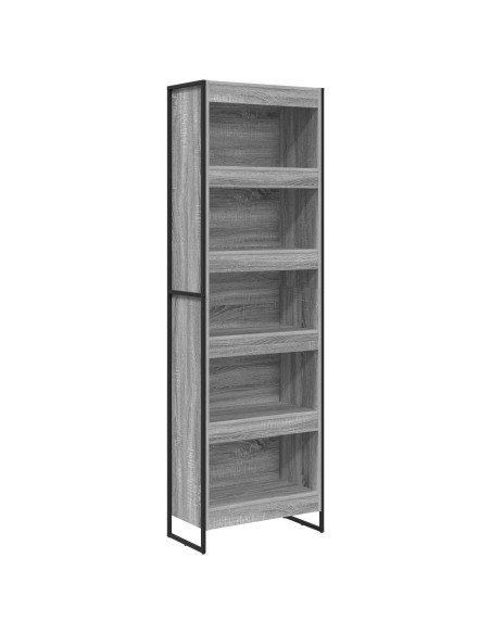 Armadio per Libri 2 pcs Grigio Sonoma 80 x 30 x 155 cm