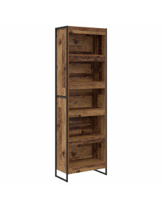 Armadio per Libri 2 pcs Legno vecchio 80 x 30 x 155 cm 2