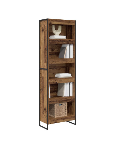 Armadio per Libri 2 pcs Legno vecchio 80 x 30 x 155 cm