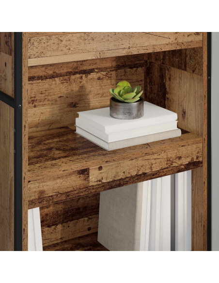 Armadio per Libri 2 pcs Legno vecchio 80 x 30 x 155 cm