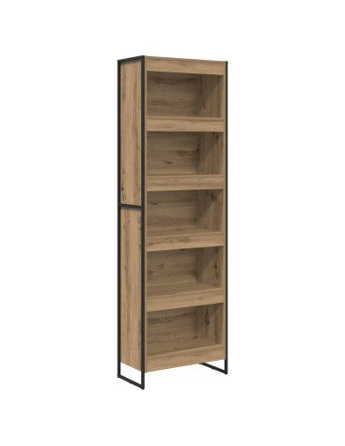 Armadio per Libri 2 pcs Rovere Artigianale 80 x 30 x 155 cm