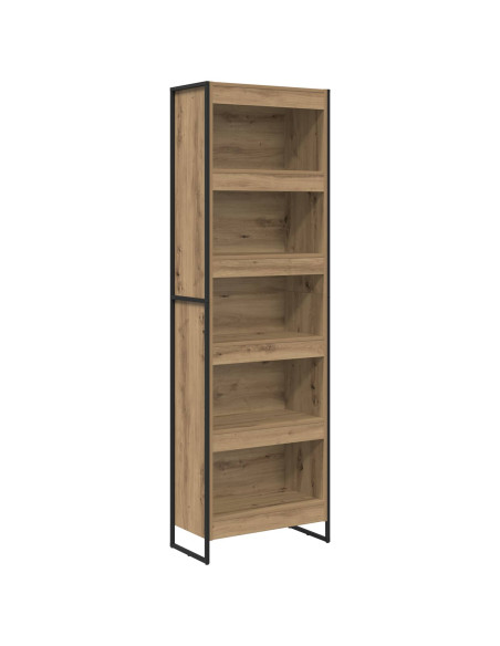 Armadio per Libri 2 pcs Rovere Artigianale 80 x 30 x 155 cm