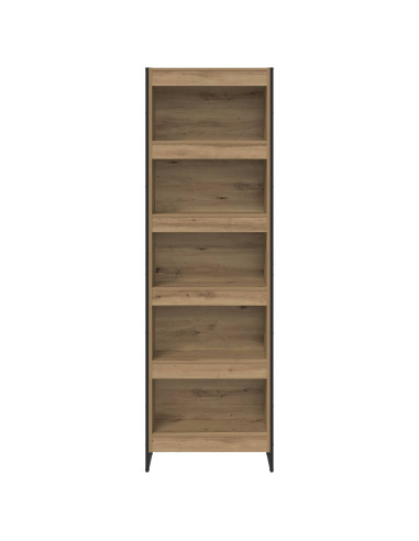 Armadio per Libri 2 pcs Rovere Artigianale 80 x 30 x 155 cm