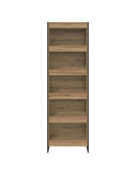 Armadio per Libri 2 pcs Rovere Artigianale 80 x 30 x 155 cm