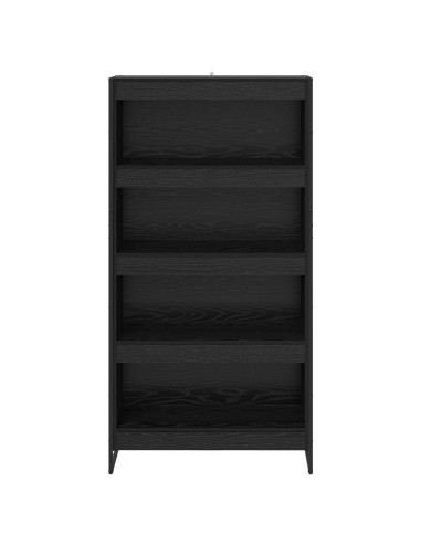 Armadio per Libri 2 pcs Rovere Nero 80 x 30 x 155 cm