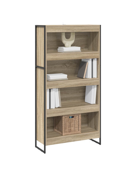 Armadio per Libri 2 pcs Sonoma 80 x 30 x 155 cm