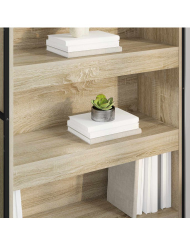 Armadio per Libri 2 pcs Sonoma 80 x 30 x 155 cm
