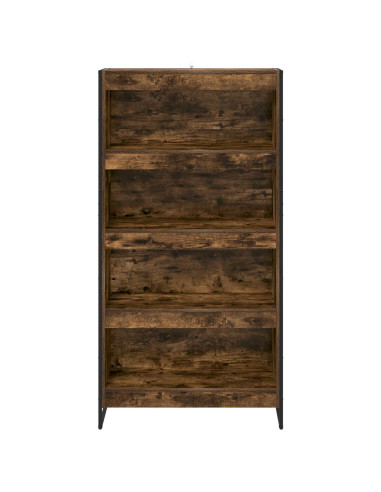 Armadio per Libri 2 pcs Quercia Fumosa 80 x 30 x 155 cm