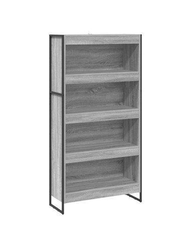 Armadio per Libri 2 pcs Grigio Sonoma 80 x 30 x 155 cm