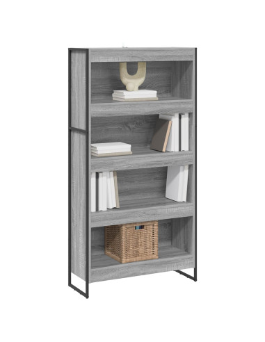 Armadio per Libri 2 pcs Grigio Sonoma 80 x 30 x 155 cm