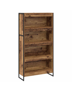 Armadio per Libri 2 pcs Legno vecchio 80 x 30 x 155 cm 2