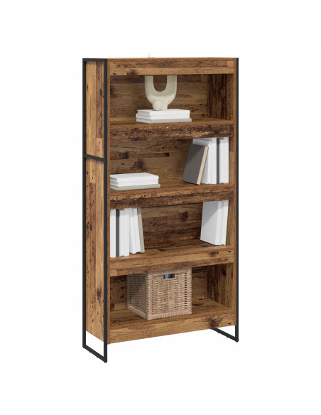 Armadio per Libri 2 pcs Legno vecchio 80 x 30 x 155 cm