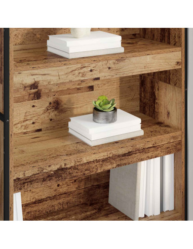 Armadio per Libri 2 pcs Legno vecchio 80 x 30 x 155 cm