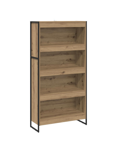 Armadio per Libri 2 pcs Rovere Artigianale 80 x 30 x 155 cm