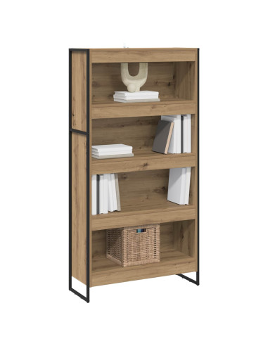 Armadio per Libri 2 pcs Rovere Artigianale 80 x 30 x 155 cm