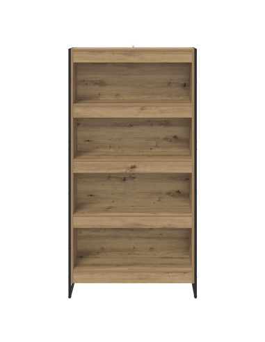 Armadio per Libri 2 pcs Rovere Artigianale 80 x 30 x 155 cm