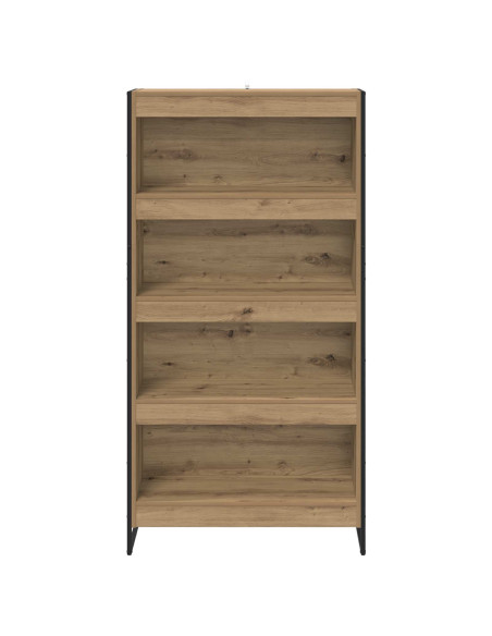 Armadio per Libri 2 pcs Rovere Artigianale 80 x 30 x 155 cm