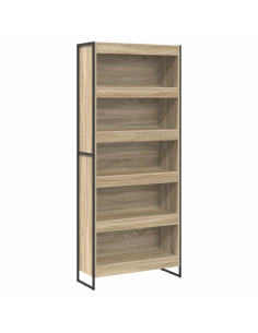 Armadio per Libri 2 pcs Sonoma 80 x 30 x 155 cm 2