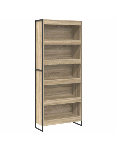 Armadio per Libri 2 pcs Sonoma 80 x 30 x 155 cm