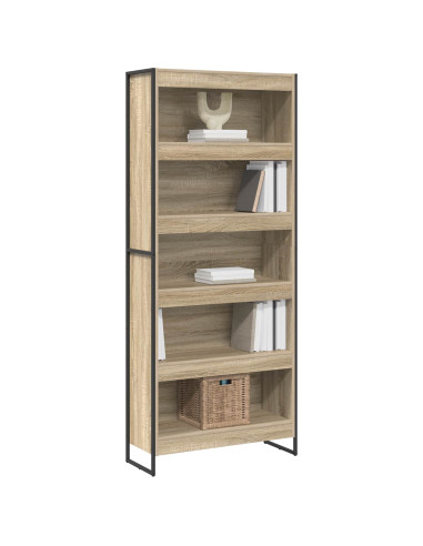 Armadio per Libri 2 pcs Sonoma 80 x 30 x 155 cm