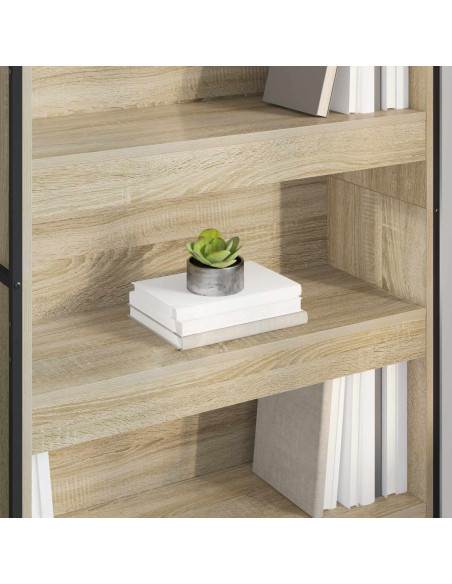Armadio per Libri 2 pcs Sonoma 80 x 30 x 155 cm