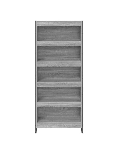 Armadio per Libri 2 pcs Grigio Sonoma 80 x 30 x 155 cm