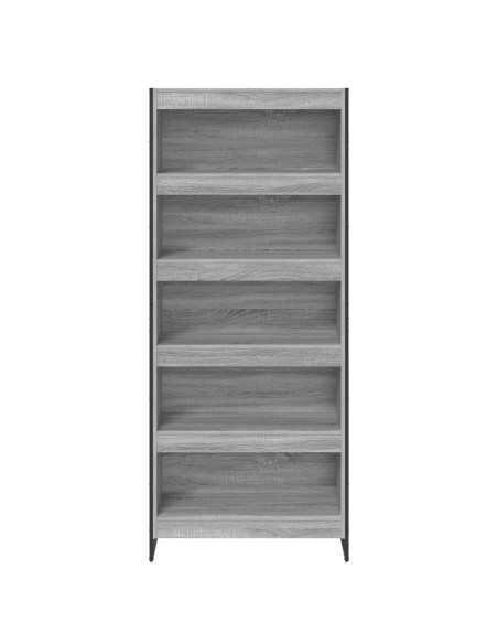Armadio per Libri 2 pcs Grigio Sonoma 80 x 30 x 155 cm