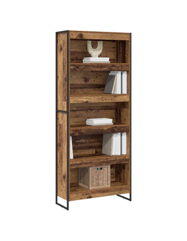 Armadio per Libri 2 pcs Legno vecchio 80 x 30 x 155 cm