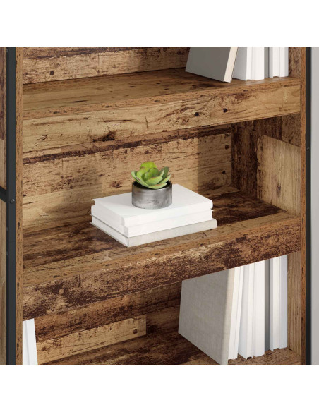 Armadio per Libri 2 pcs Legno vecchio 80 x 30 x 155 cm