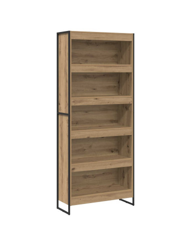 Armadio per Libri 2 pcs Rovere Artigianale 80 x 30 x 155 cm