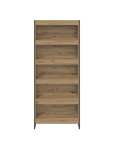 Armadio per Libri 2 pcs Rovere Artigianale 80 x 30 x 155 cm