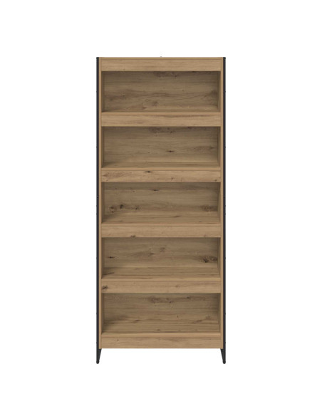 Armadio per Libri 2 pcs Rovere Artigianale 80 x 30 x 155 cm