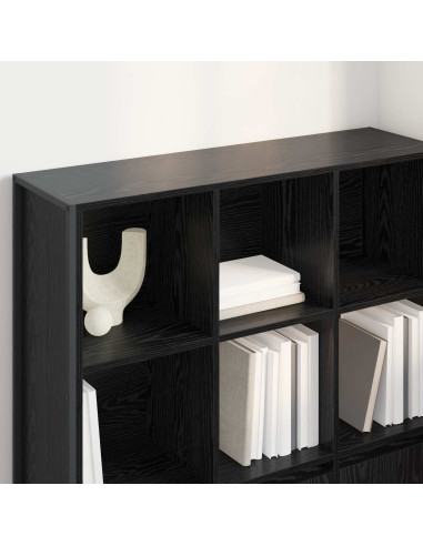Armadio per Libri 2 pcs Rovere Nero 99,5 x 30 x 108 cm