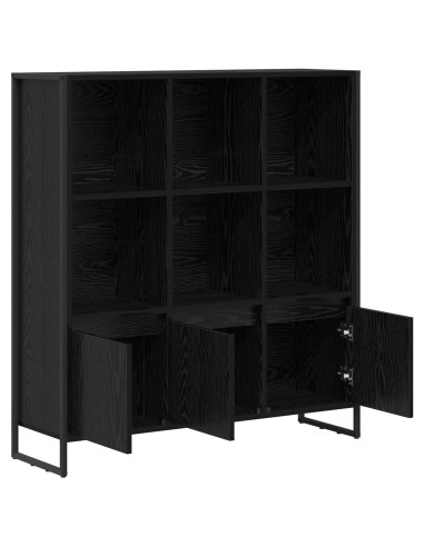 Armadio per Libri 2 pcs Rovere Nero 99,5 x 30 x 108 cm