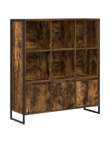 Armadio per Libri 2 pcs Quercia Fumosa 99,5 x 30 x 108 cm