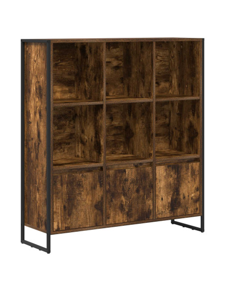 Armadio per Libri 2 pcs Quercia Fumosa 99,5 x 30 x 108 cm