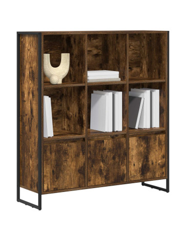 Armadio per Libri 2 pcs Quercia Fumosa 99,5 x 30 x 108 cm