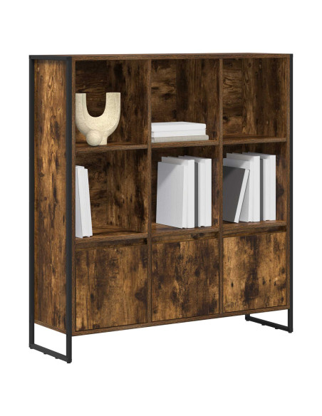 Armadio per Libri 2 pcs Quercia Fumosa 99,5 x 30 x 108 cm