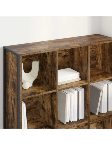 Armadio per Libri 2 pcs Quercia Fumosa 99,5 x 30 x 108 cm